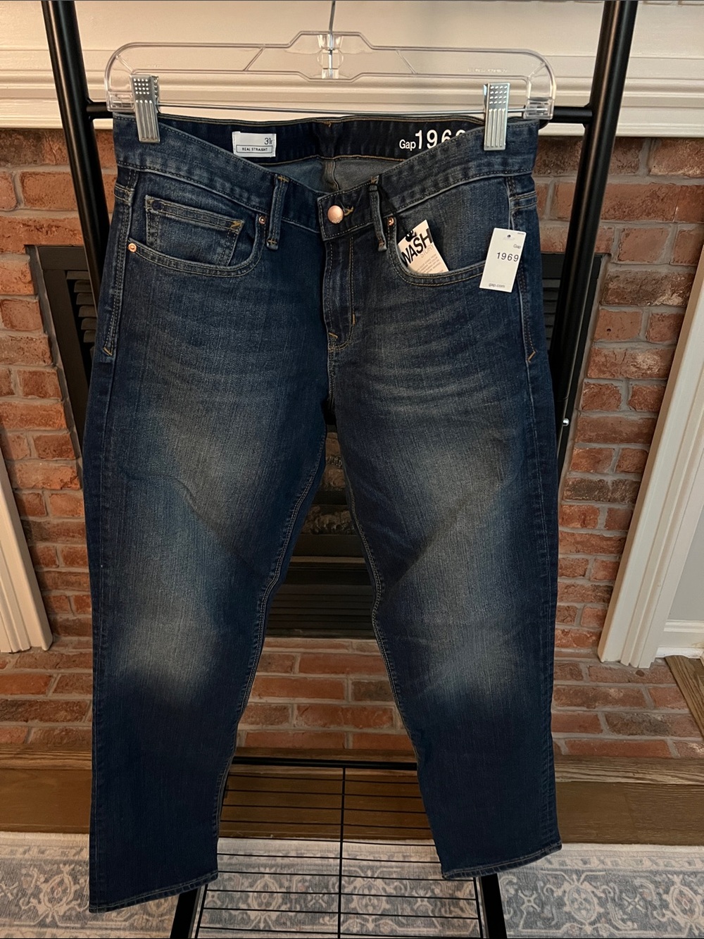 GAP Women's Straight Leg Jeans - Dark Blue Wash